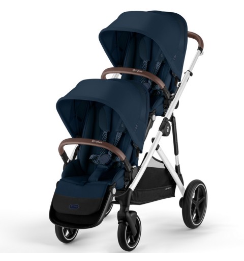 Cybex Gazelle S SLV 2023 -  rozwojowy wózek dla bliźniąt, rok po roku | Ocean Blue